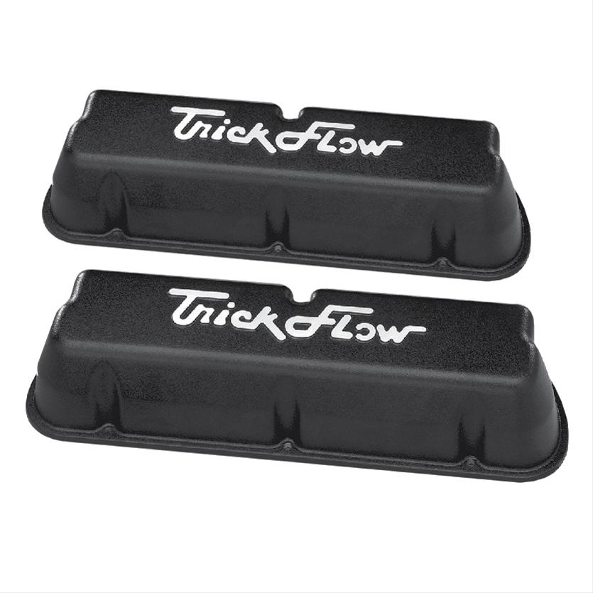 Trickflow - Trickflow SBF Cast Aluminum 3 7/8" Tall Valve Covers - Black - Image 1