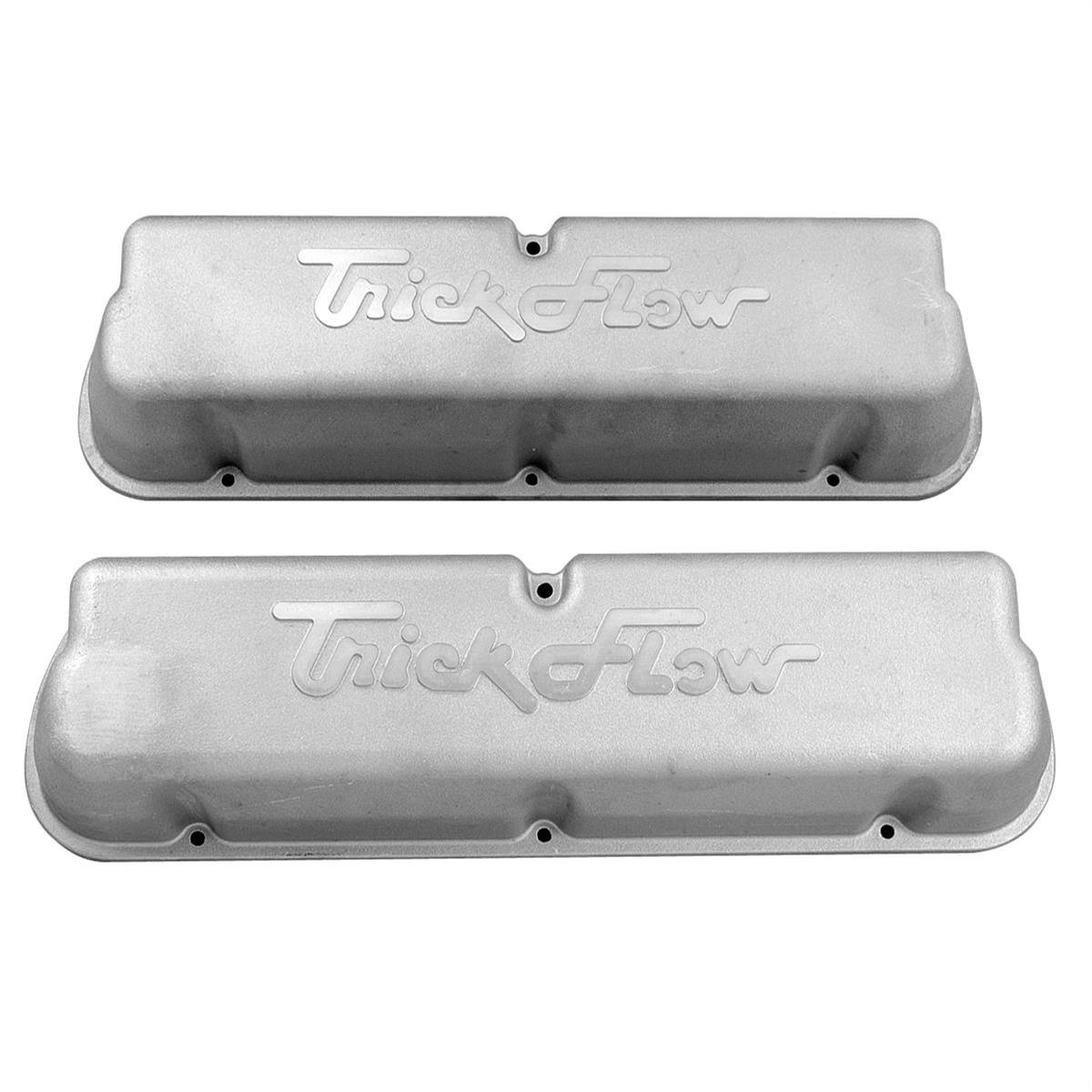 Trickflow - Trickflow SBF Cast Aluminum 3 7/8" Tall Valve Covers - Raw Aluminum - Image 1