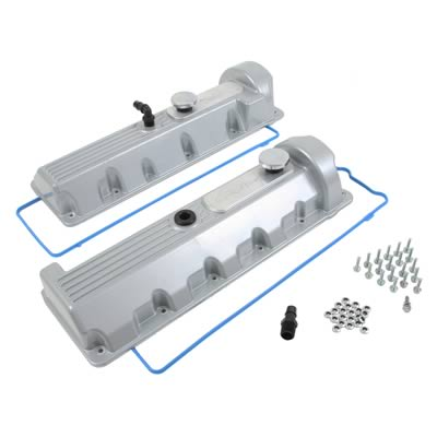 Trickflow - Trickflow Ford 4.6L/5.4L Cast Aluminum 11-Bolt Valve Covers - Silver - Image 1