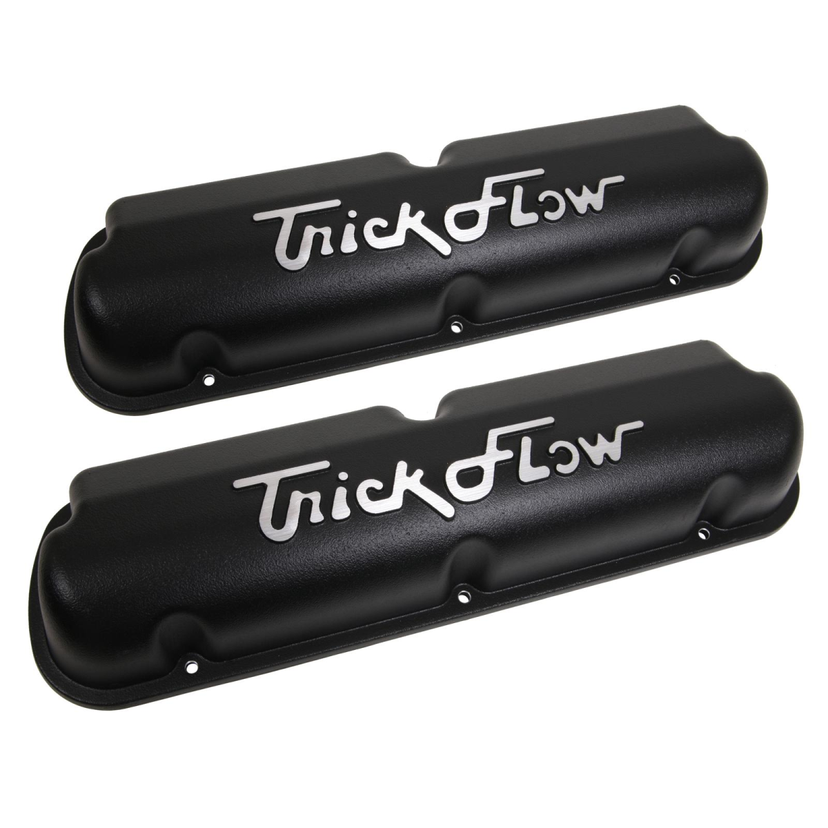 Trickflow - Trick Flow Ford Mustang 302 / 351W Cast Aluminum Stock Height Valve Covers - Black - Image 1