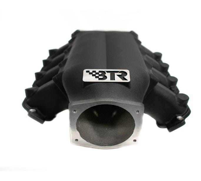 Brian Tooley Racing - BTR Gen V LT Trinity Cast Aluminum Intake Manifold CNC Runner W/O Injector Holes - Black Finish - Image 1