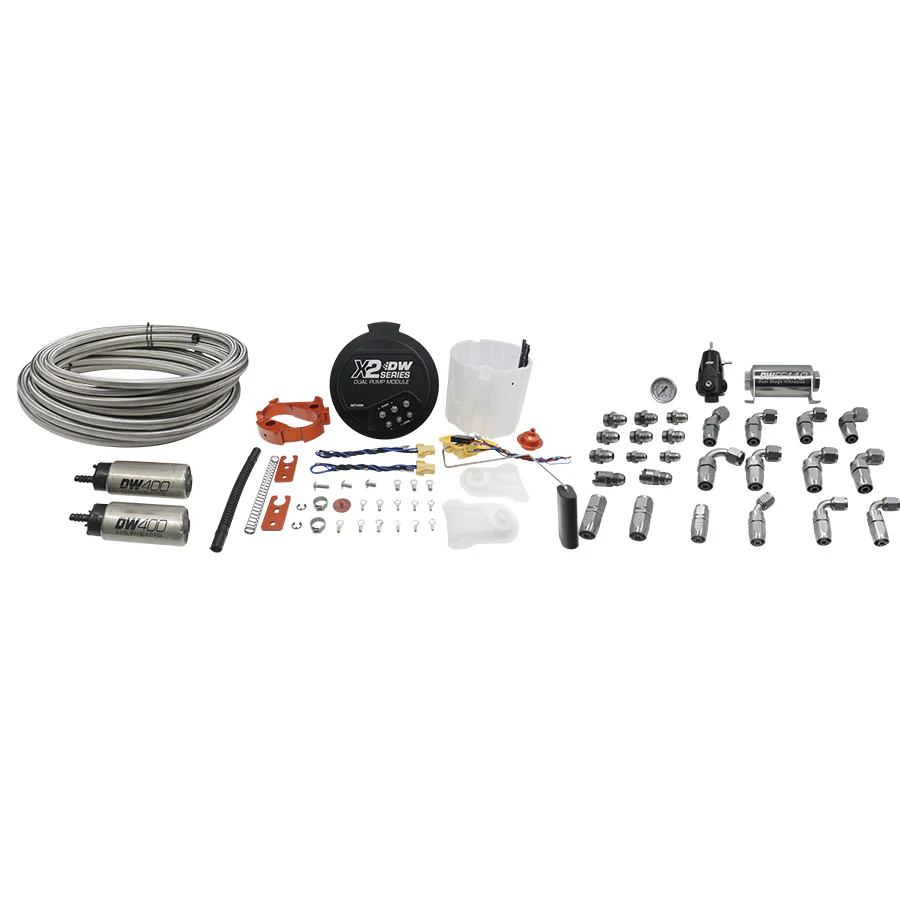 DeatschWerks - Dual DW400 415LPH Fuel Pumps DeatschWerks Drop-In Module For Hemi (Not Compatible With 6.2L Engines) W/ PTFE Plumbing Kit - Image 1