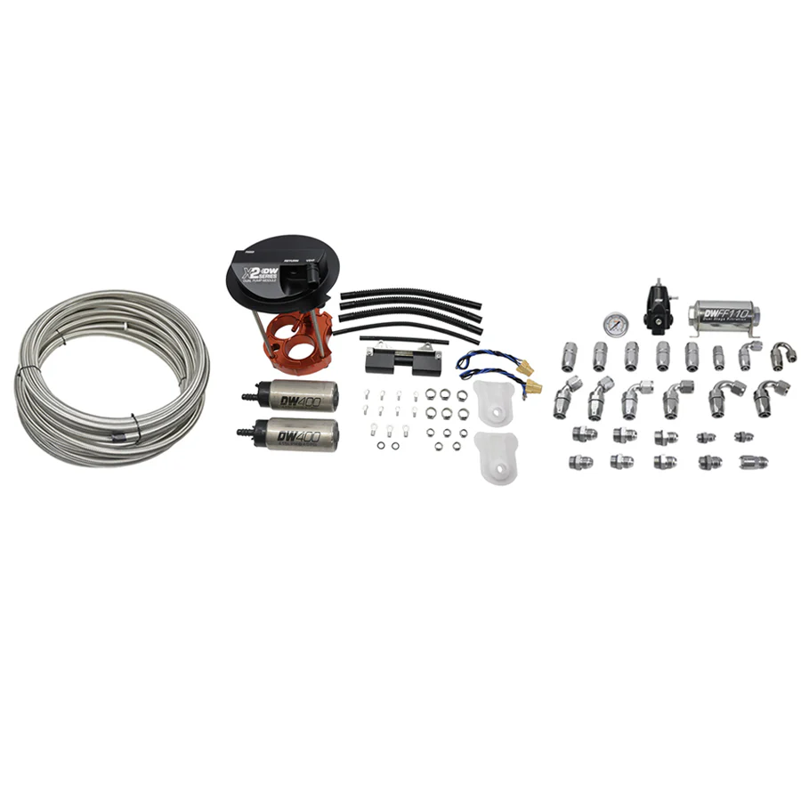 DeatschWerks - Dual DW400 Fuel Pump Setup DeatschWerks Drop-In Module For 16-19 Chevy Camaro SS/ZL1, Cadillac CTS-V W/ PTFE Return Plumbing Kit - Image 1