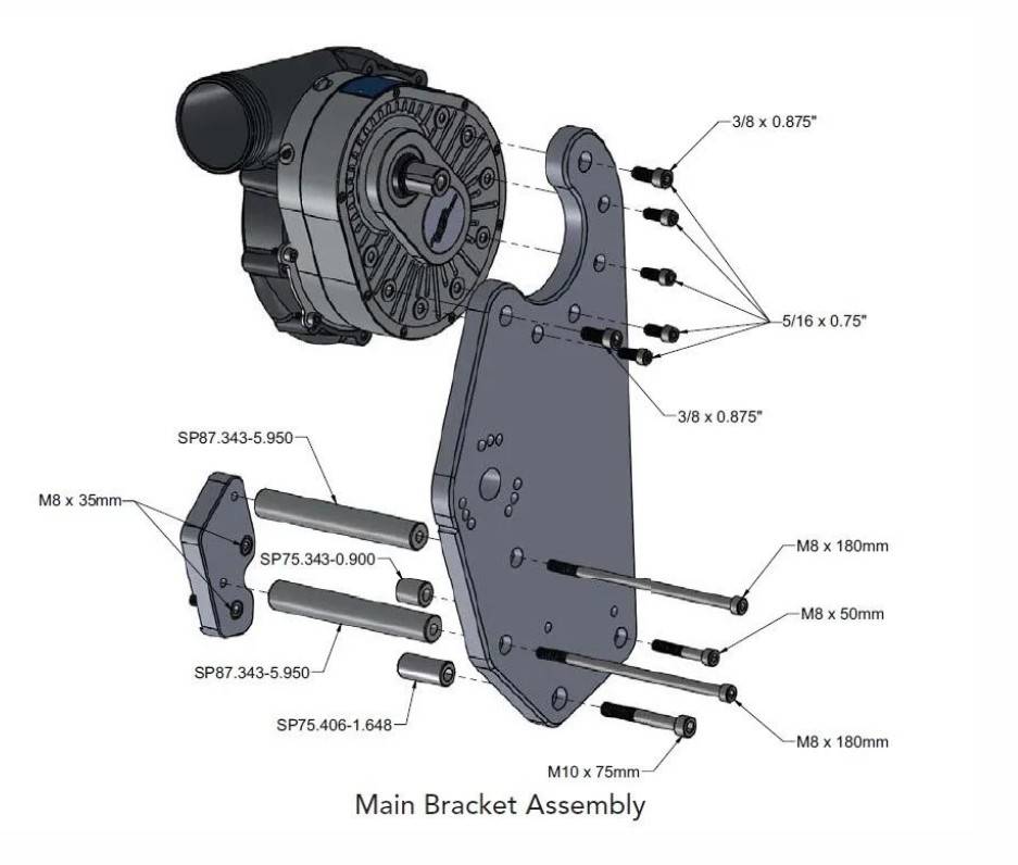 ATI/Procharger - ProCharger 2019-23 GM Truck Supercharger Mounting Bracket - Image 1