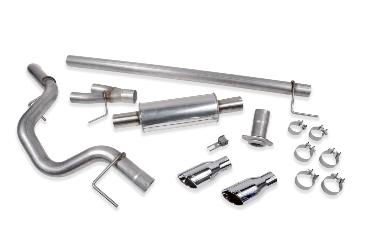 Roush Superchargers - Ford F-150 5.0L V8 2021+ Roush Cat-Back Performance Side-Exit Exhaust Kit - Polished Tips - Image 1