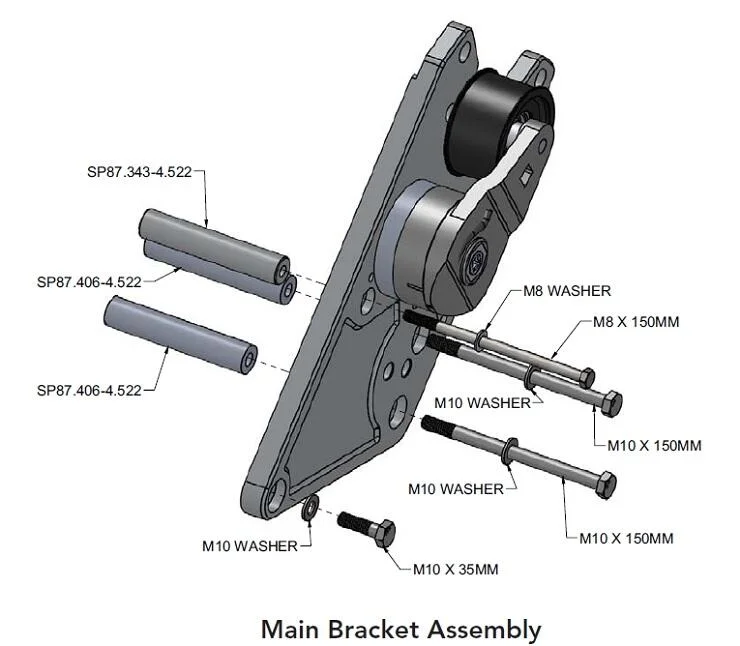 ATI/Procharger - ProCharger Cadillac CTS-V 2016-19 Supercharger 8 Rib Mounting Bracket - Image 1