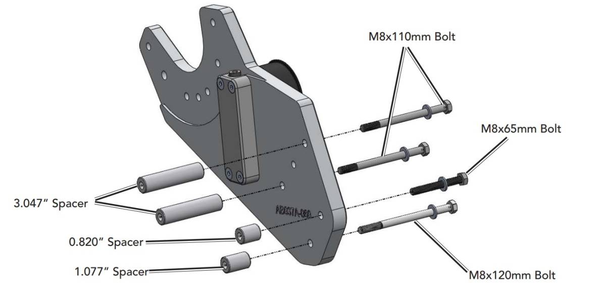 ATI/Procharger - ProCharger 2015-23 Dodge Challenger & Charger Supercharger Mounting Bracket - Image 1