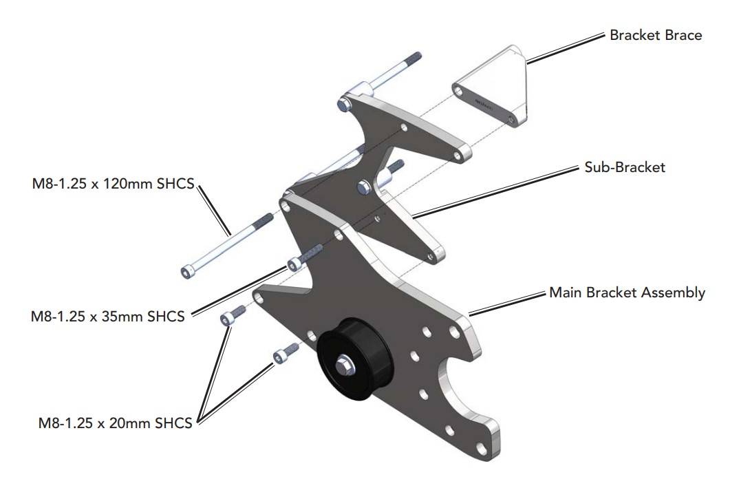 ATI/Procharger - ProCharger 2012-14 Dodge Challenger/Charger/300C Supercharger Mounting Bracket - Image 1