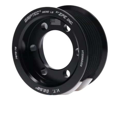 Griptec 8-Rib Vortech Supercharger Pulley - No Hub Kit VTXXXBB3Z8