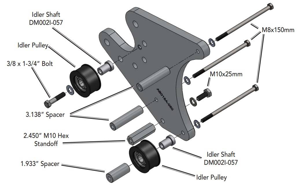 ATI/Procharger - ProCharger 2018-23 Mustang GT H.O. Supercharger Mounting Bracket - Image 1