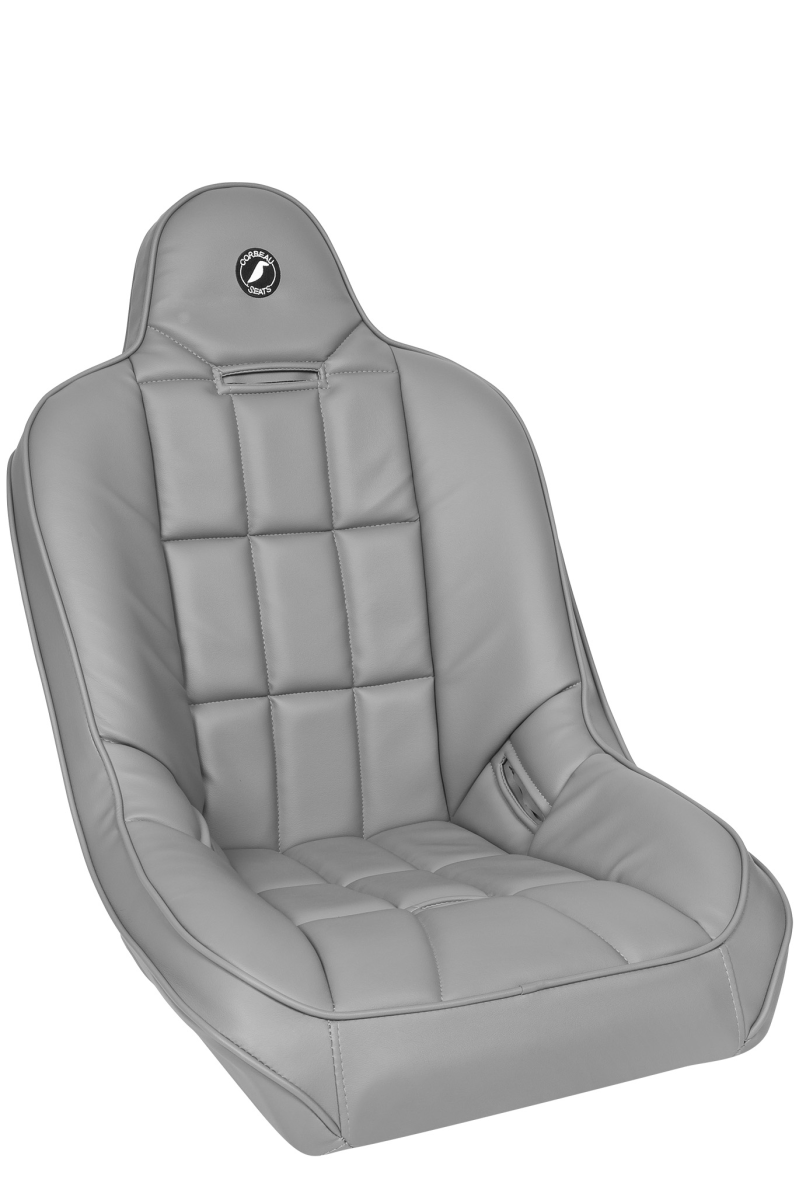 Corbeau-Blem - Blemished Corbeau Baja SS Grey Vinyl Fixed Back Racing Seat - Single - Image 1