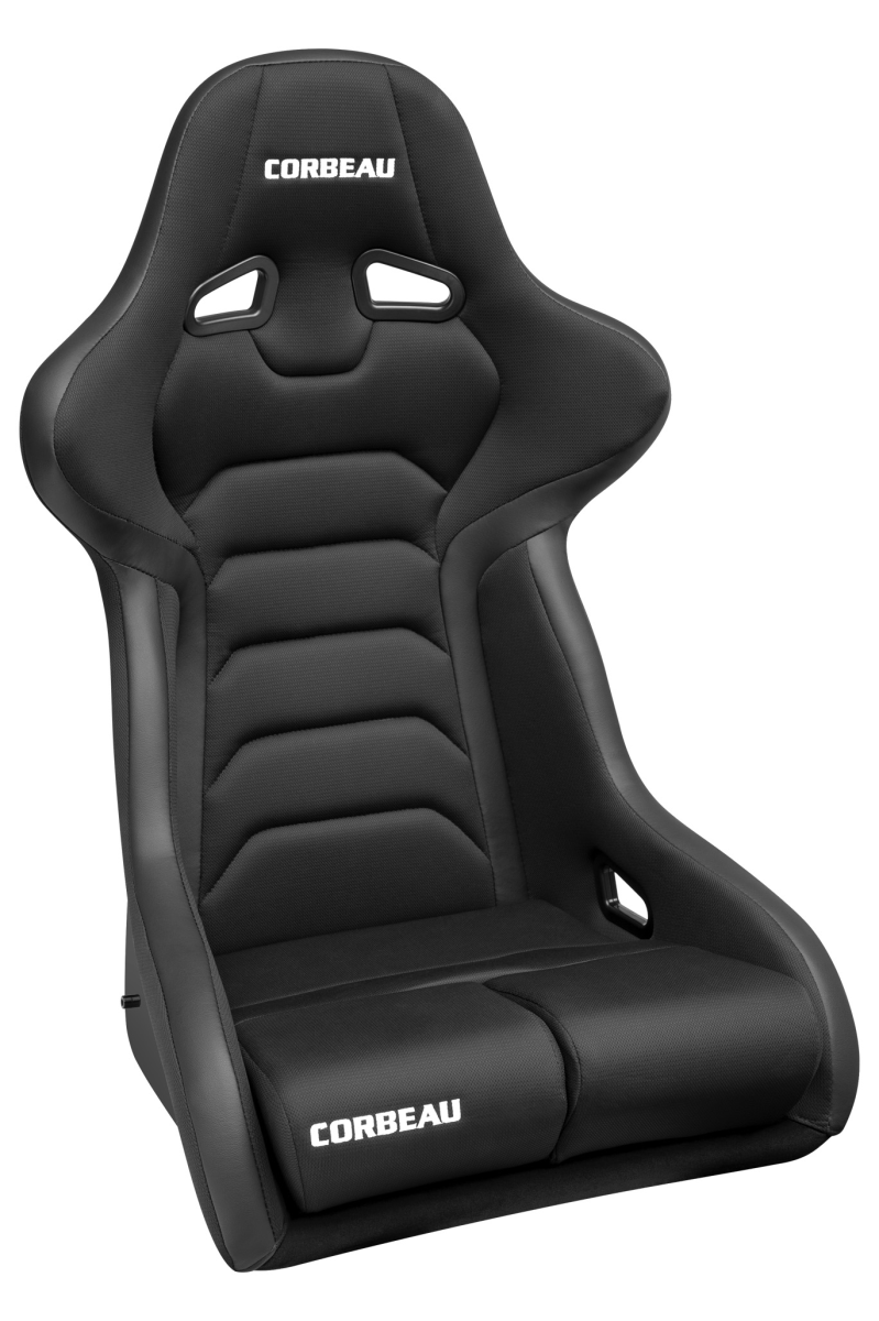 Corbeau-Blem - Blemished Corbeau FX1 Wide Black Cloth Fixed Back Racing Seat - Pair - Image 1