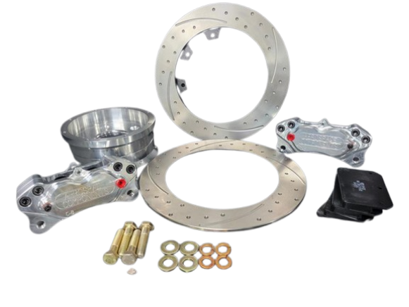 Aerospace Components - Aerospace 2014-2019 C7 Corvette 4 Piston Rear Pro-Street Dimpled and Slotted Disc Brakes - Image 1