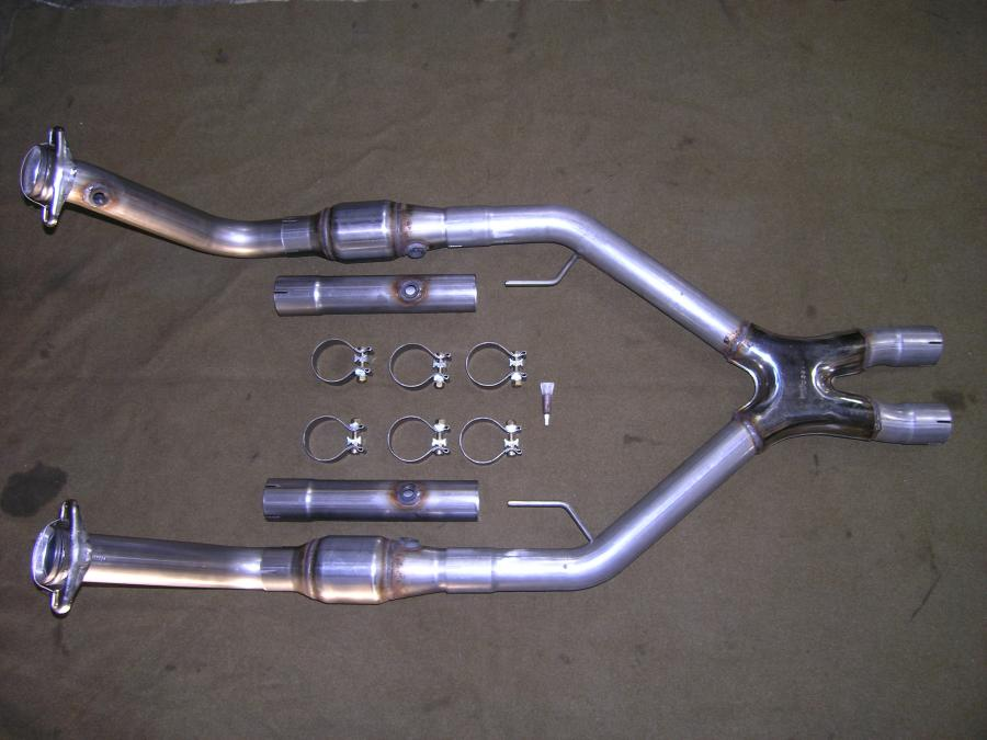 Bassani - Bassani 2005-2009 Ford Mustang GT 4.6L 3V 2-1/2" X Pipe - Manual Only - Image 1