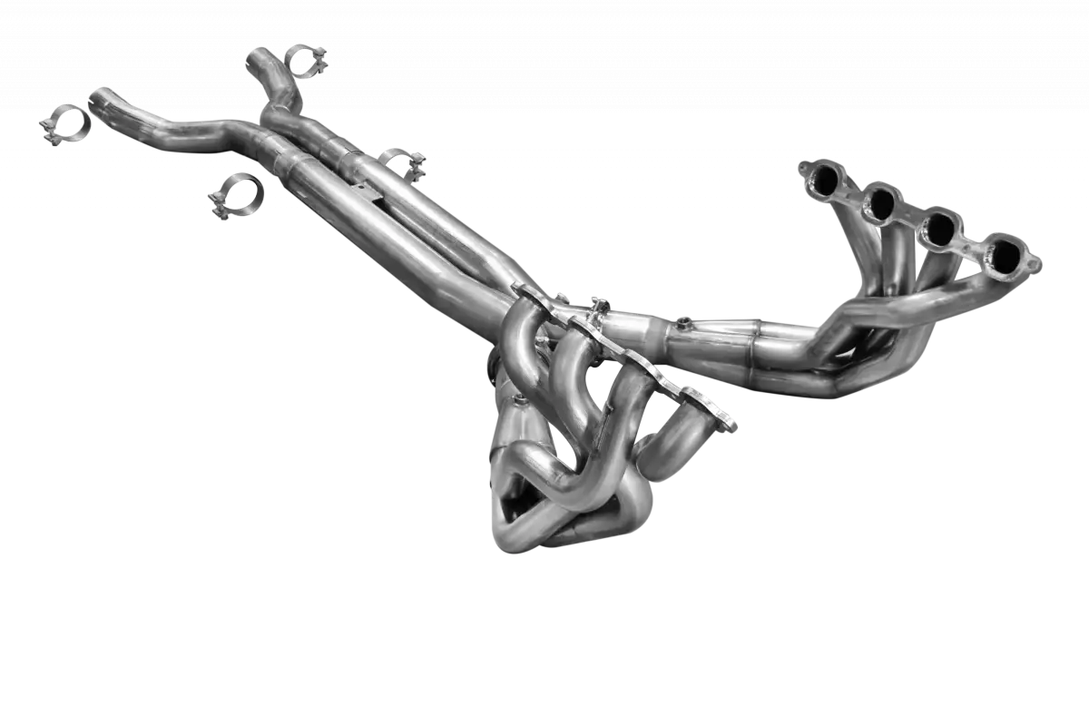 American Racing Headers - ARH Corvette C7 LT1/LT4/LT5 2014-2019 2" x 2-1/8" x 3-1/2" Long Tube Headers With Non Catted X-Pipe Race System (Edelbrock Heads) - Image 1