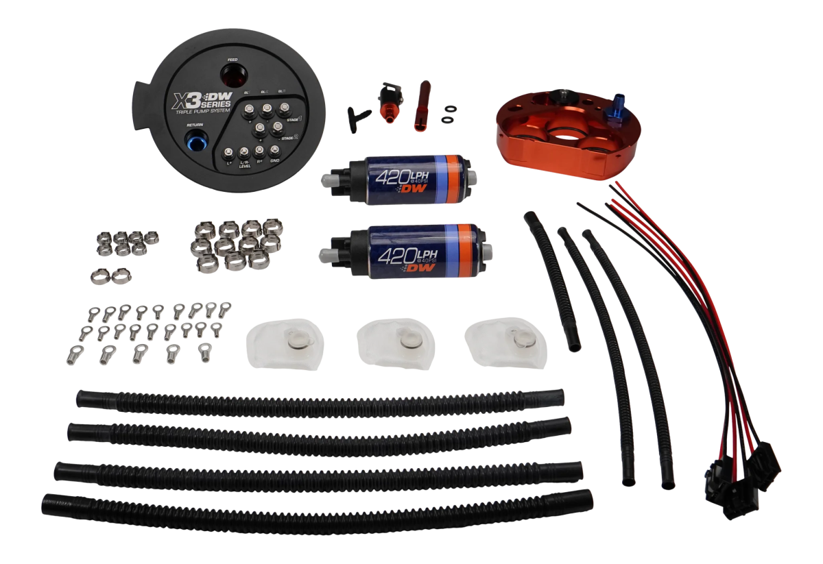 DeatschWerks - DeatschWerks 20+ Toyota GR Supra MK5 / 21+ BMW M3/M4 X3 Series Dual Fuel Pump Module - Fuel Pumps Included - Image 1