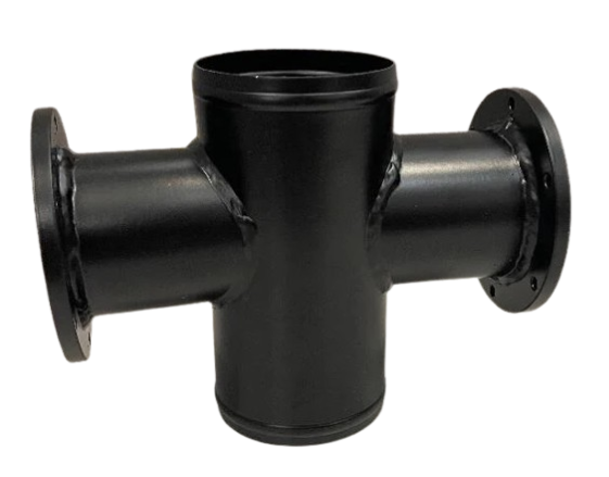 ATI/Procharger - ProCharger 3" Straight Air Tube W/ Dual Race Valve Mounting Flange - 7" Long - Image 1