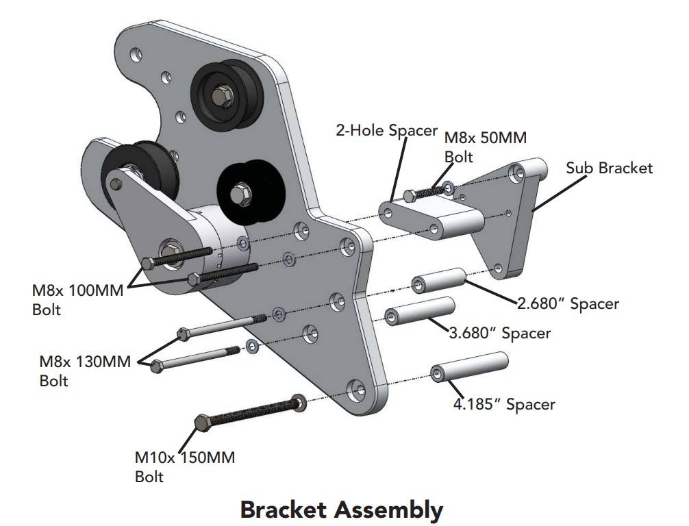 ATI/ProCharger Parts - ProCharger 2011-22 Ram 1500 Supercharger Mounting Bracket - Image 1