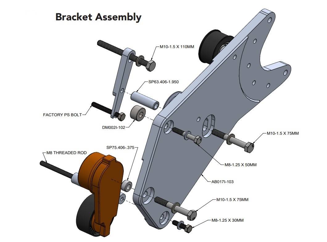 ATI/ProCharger Parts - ProCharger 2014-18 Ram 2500-3500 Supercharger Mounting Bracket - Image 1