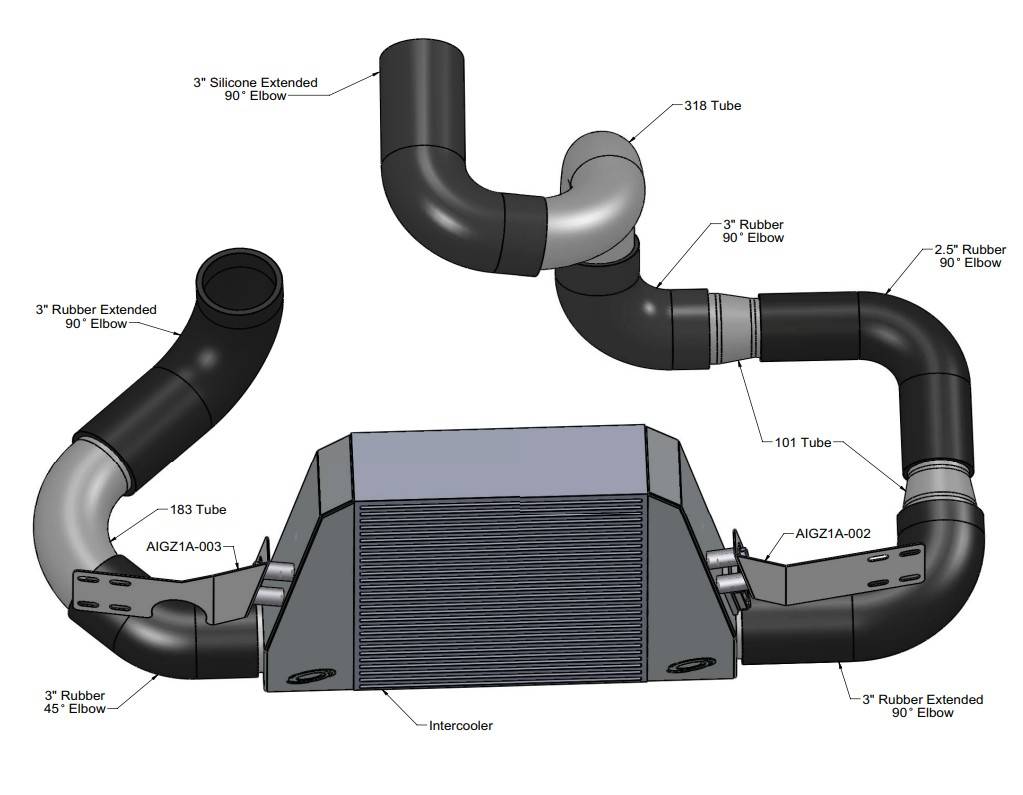 ATI/ProCharger Parts - ProCharger 2016-21 Camaro V6 Intercooler - Image 1