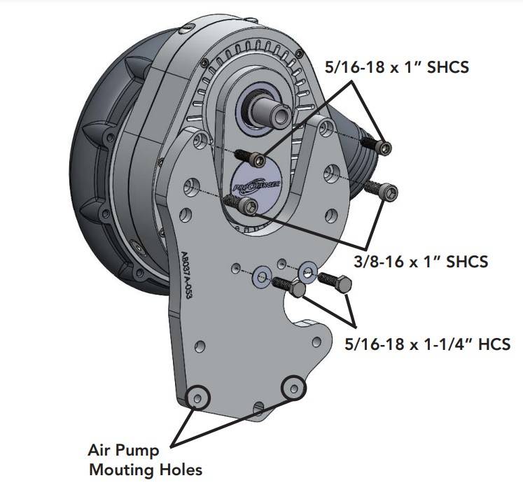 ATI/ProCharger Parts - ProCharger 2018-22 Jeep Wrangler JL & Gladiator Supercharger Mounting Bracket - Image 1