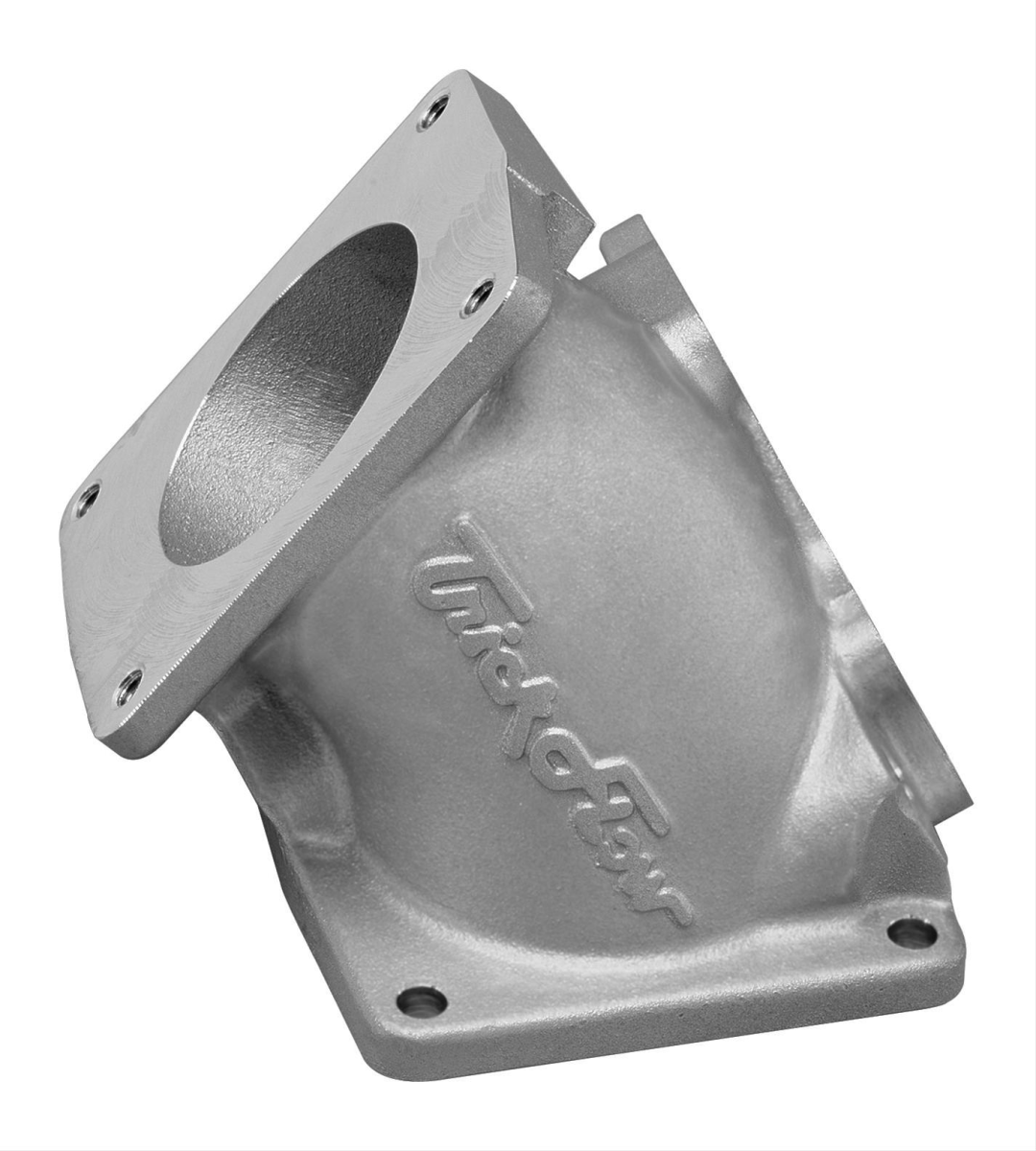 Trickflow - Trickflow SN95 Intake Elbow For 75MM Throttle Bodies - Powercoated Silver - Image 1