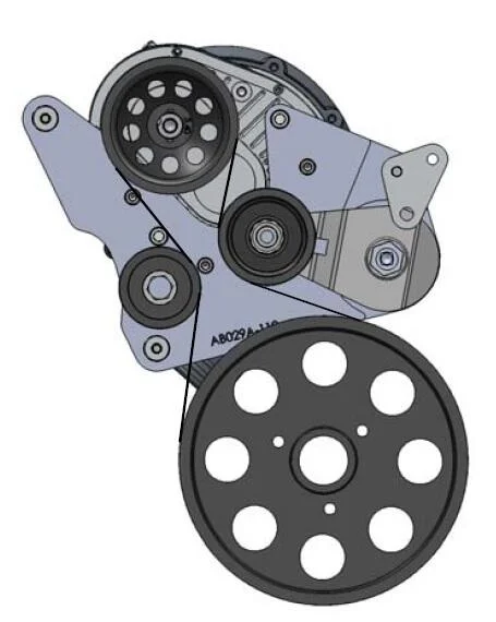 ATI/ProCharger Parts - ProCharger 2014-2019 Chevy C7 Dedicated 8-Rib to Dedicated 10-Rib - Image 1