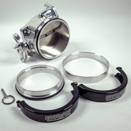 Nick Williams Performance - Nick Williams Drive-By-Cable 103mm Clamshell Clamp Natural Throttle Body DBC w/ Weld Ferrules - Image 1