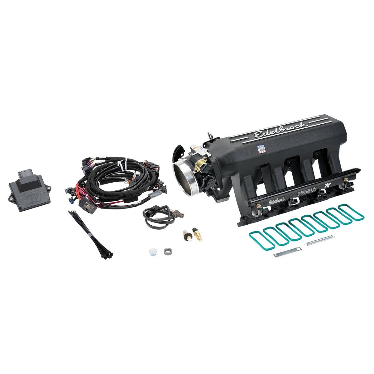 Edelbrock - Edelbrock Pro-Flo 4 EFI XT-Style Kit For Chevy LS Gen III / IV Engines, 550 HP Capable, Cathedral Port - Image 1