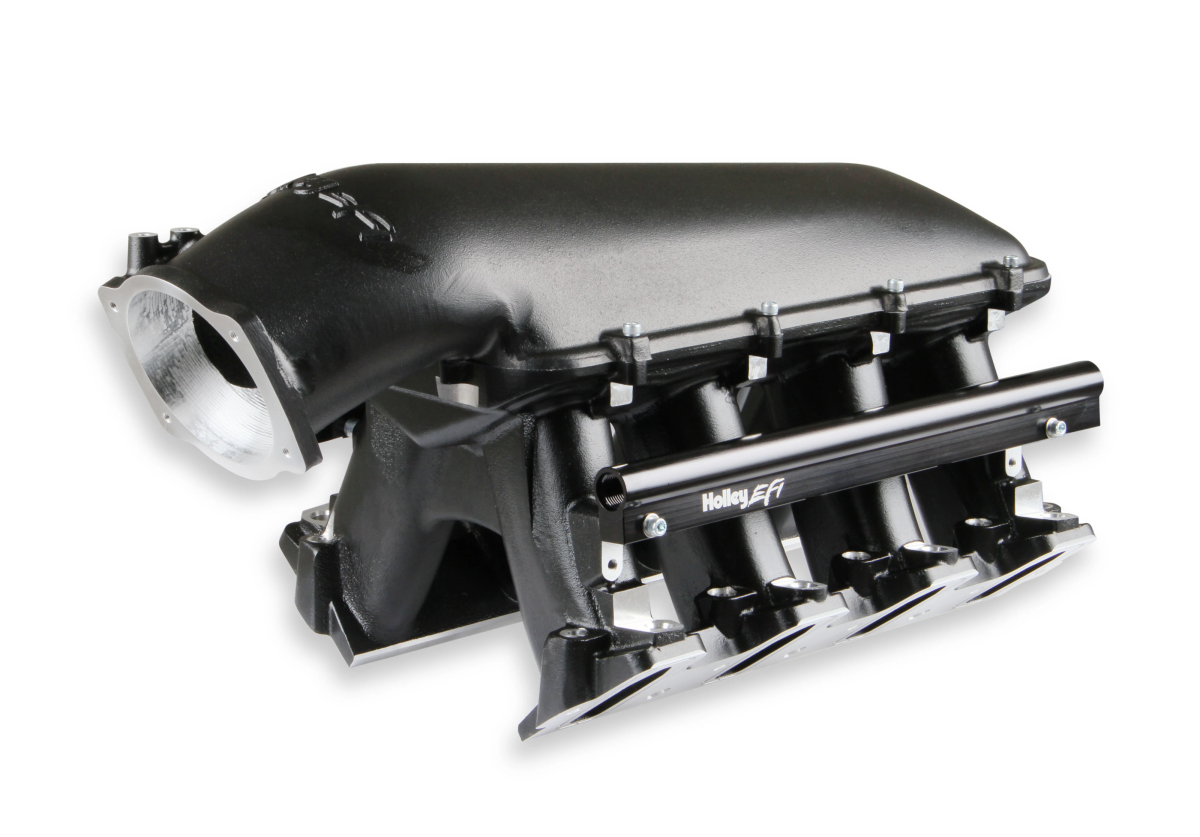 Holley - Holley Hi-Ram LS1/LS2/LS6 105MM Intake Manifold w/ High Flow Fuel Rails - Black - Image 1
