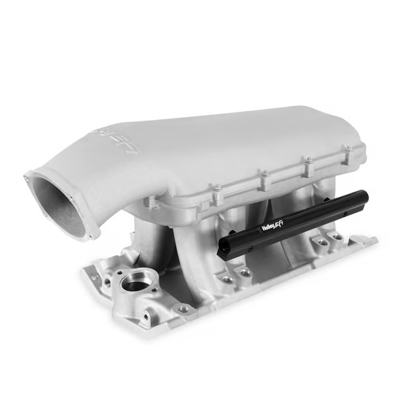 Holley - Holley Hi-Ram SBC 105MM Intake Manifold w/ High Flow Fuel Rails - Satin - Image 1
