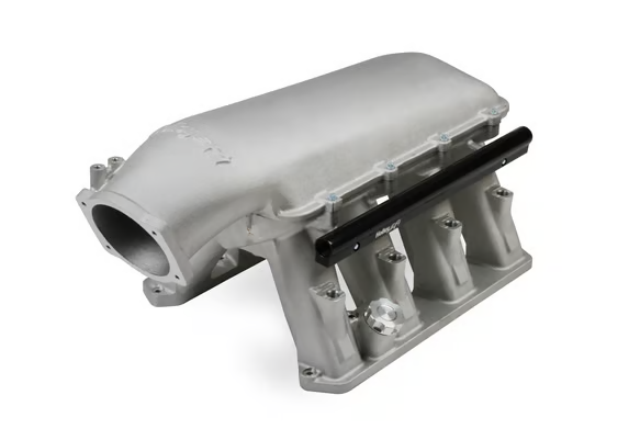 Holley - Holley Hi-Ram Gen III Hemi 105mm Intake Manifold w/ High Flow Fuel Rails - Satin - Image 1