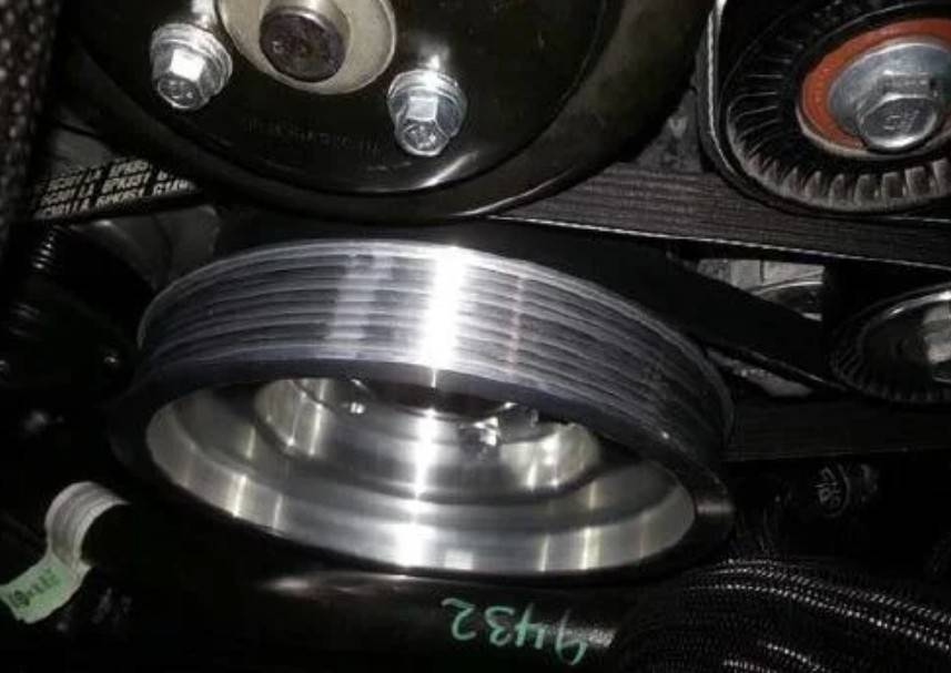 ATI/ProCharger Parts - Procharger 2011-14 Mustang GT Innovators West Crank Pulley Bag - 10 Rib (8.0" Diameter) - Image 1