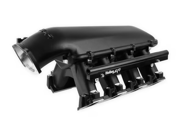 Holley - Holley Hi-Ram LS7 105MM Intake Manifold w/ High Flow Fuel Rails - Black - Image 1