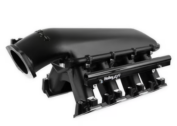 Holley - Holley Hi-Ram LS7 92MM Intake Manifold w/ High Flow Fuel Rails - Black - Image 1