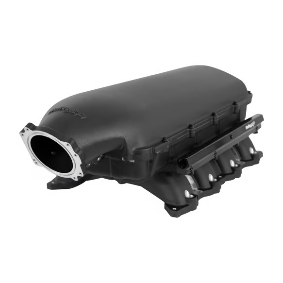 Holley - Holley Hi-Ram Coyote/Voodoo/Predator Intake Manifold w/ High Flow Fuel Rails - Black (For 93MM GT500/GT350 Style Throttle Body & LS 4-Bolt Throttle Bodies) - Image 1