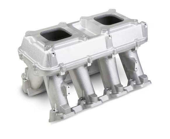 Holley - Holley Hi-Ram LS3/L92 Dual 4150 Carb Intake Manifold - Satin (Sideways and Inline Mounting) - Image 1
