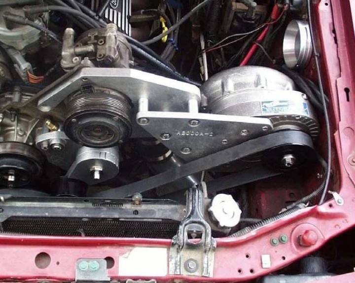 ATI/ProCharger Parts - ProCharger 1986-93 Mustang A/C Supercharger Mounting Bracket - Image 1