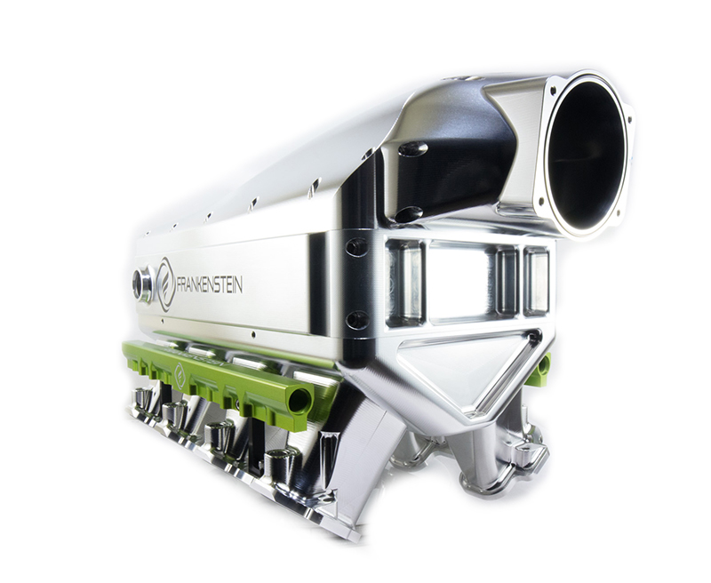 Frankenstein Engine Dynamics - Frankenstein LS7 Billet Iceman Intercooled Intake Manifold - Anodized Black Finish (2000HP Rated) - Image 1
