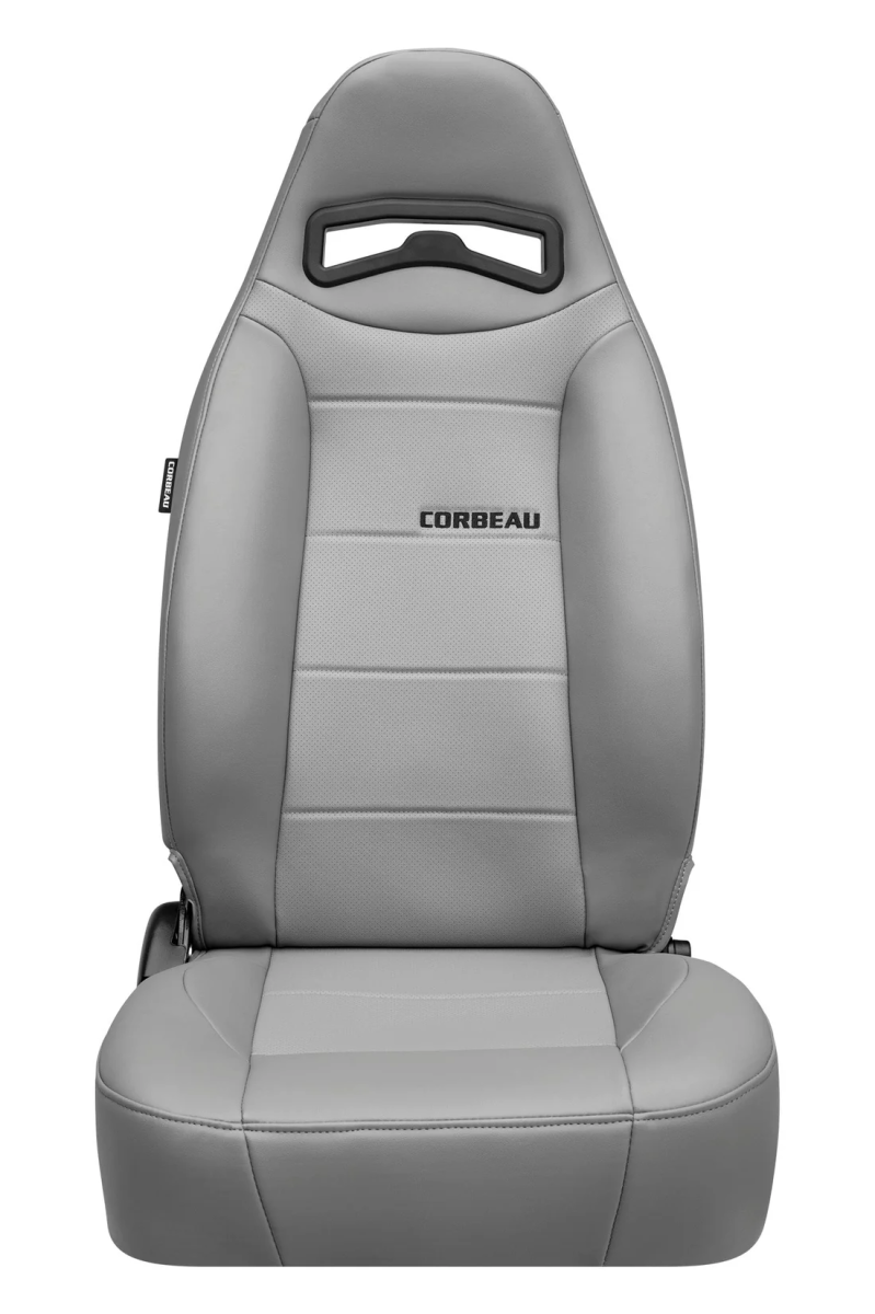Corbeau-Blem - Blemished Corbeau Moab Grey Vinyl Reclining Passenger Side Racing Seat - Single - Image 1