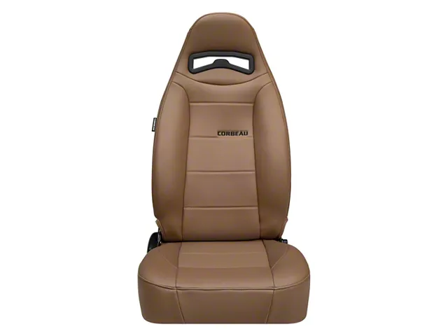 Corbeau-Blem - Blemished Corbeau Moab Tan Vinyl Reclining Passenger Side Racing Seat - Single - Image 1