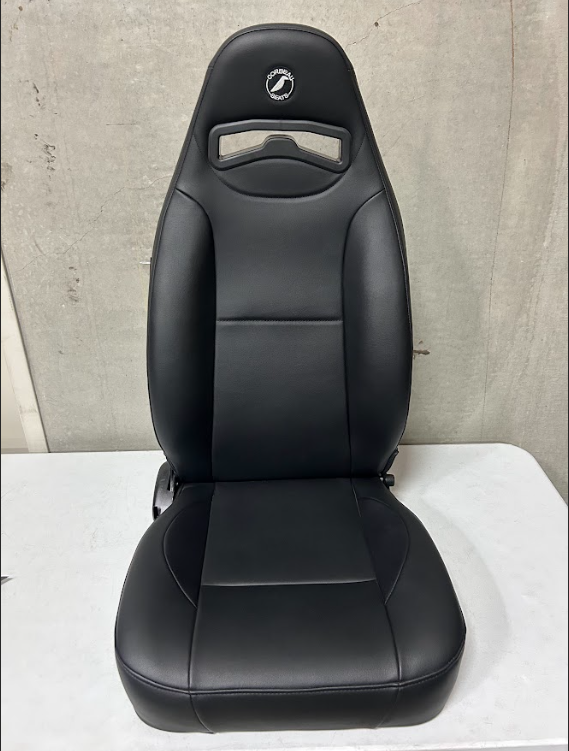 Corbeau-Blem - Blemished Corbeau Moab Black Vinyl Reclining Passenger Side Racing Seat - Single - Image 1