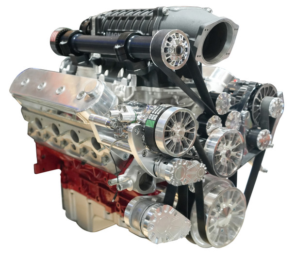 CVF Racing - CVF Wraptor LS 10-Rib FEAD System For Magnuson TVS2650 With Alternator AC and Power Steering - Polished (Jackshaft) - Image 1