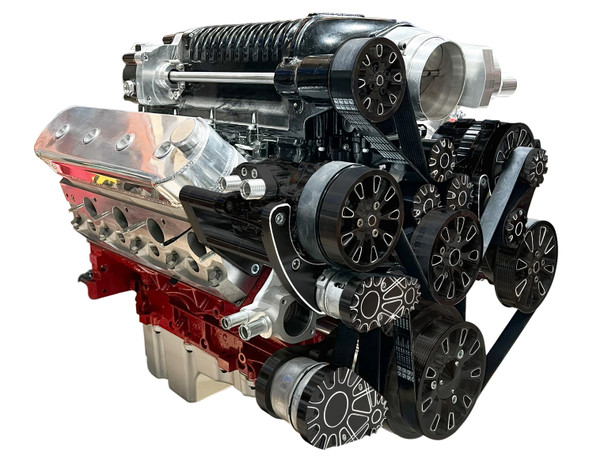 CVF Racing - CVF Reaper LS 10-Rib FEAD System For Whipple Inverted 2.9L With Alternator, AC & Power Steering - Black Diamond - Image 1