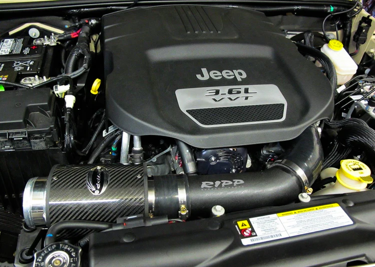 Ripp Superchargers - RIPP 2012-2018 Jeep Wrangler JK 3.6L V6 Carbon Fiber Cold Air Intake - Image 1