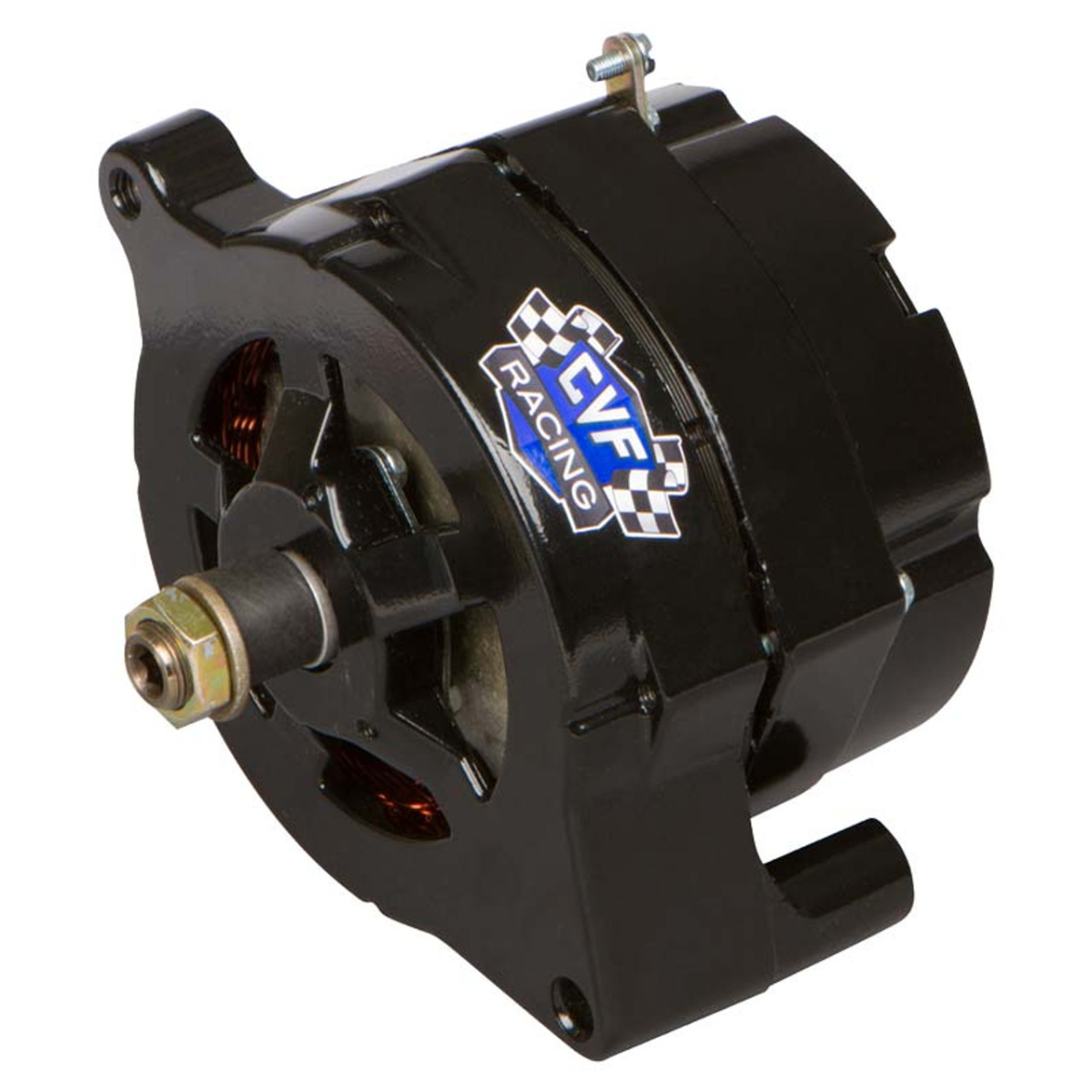 CVF Racing - CVF Ford 1-Wire 100 AMP Alternator - Black Powdercoat - Image 1