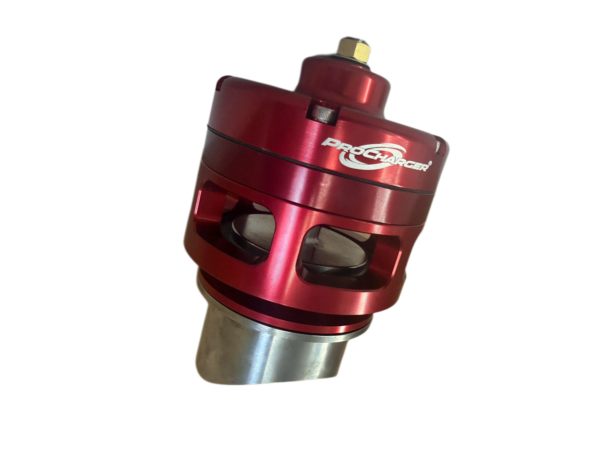 ATI/ProCharger Parts - ATI Red Race Bypass Valve With V-Band Mounting Hardware - Open (No Flange Kit) - Image 1