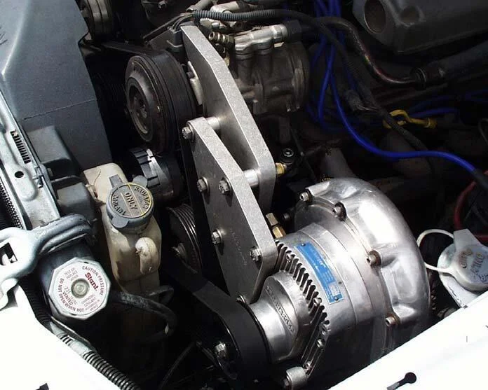 ATI/ProCharger Parts - ProCharger 1986-1993 Mustang Billet Supercharger Mounting Bracket Assembly for P600B Blowers - Image 1