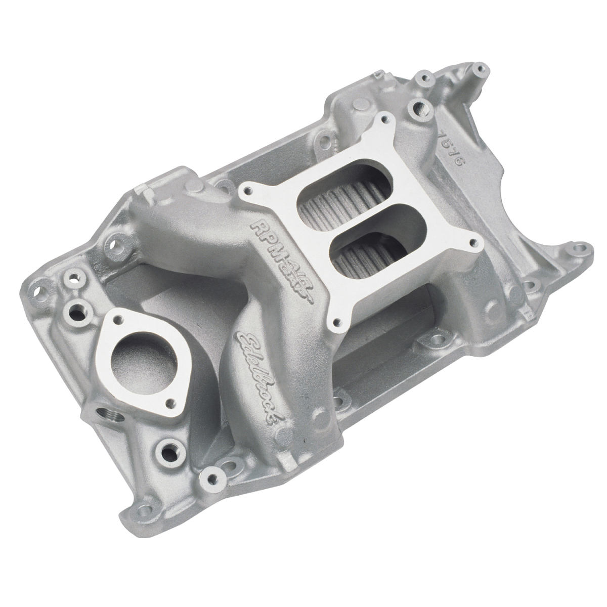Edelbrock - Edelbrock Performer RPM Air-Gap Dual Plane Non-EGR Intake Manifold for SBM LA Block 318/340/360 - Square Bore - Image 1