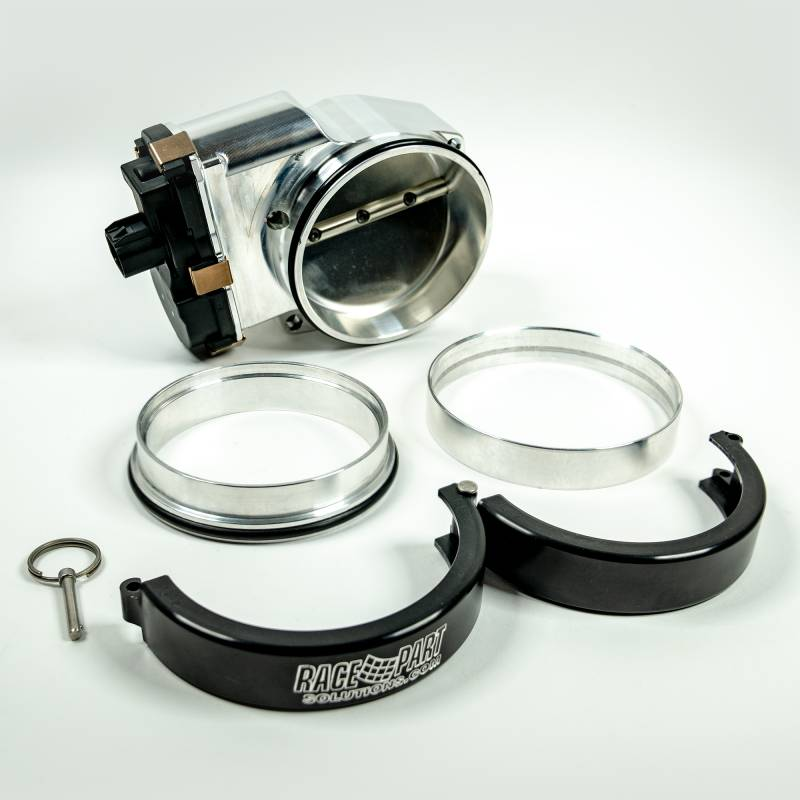 Nick Williams Performance - Nick Williams Drive-By-Wire 103mm Clamshell Clamp Natural Throttle Body DBC w/ Weld Ferrules - Image 1